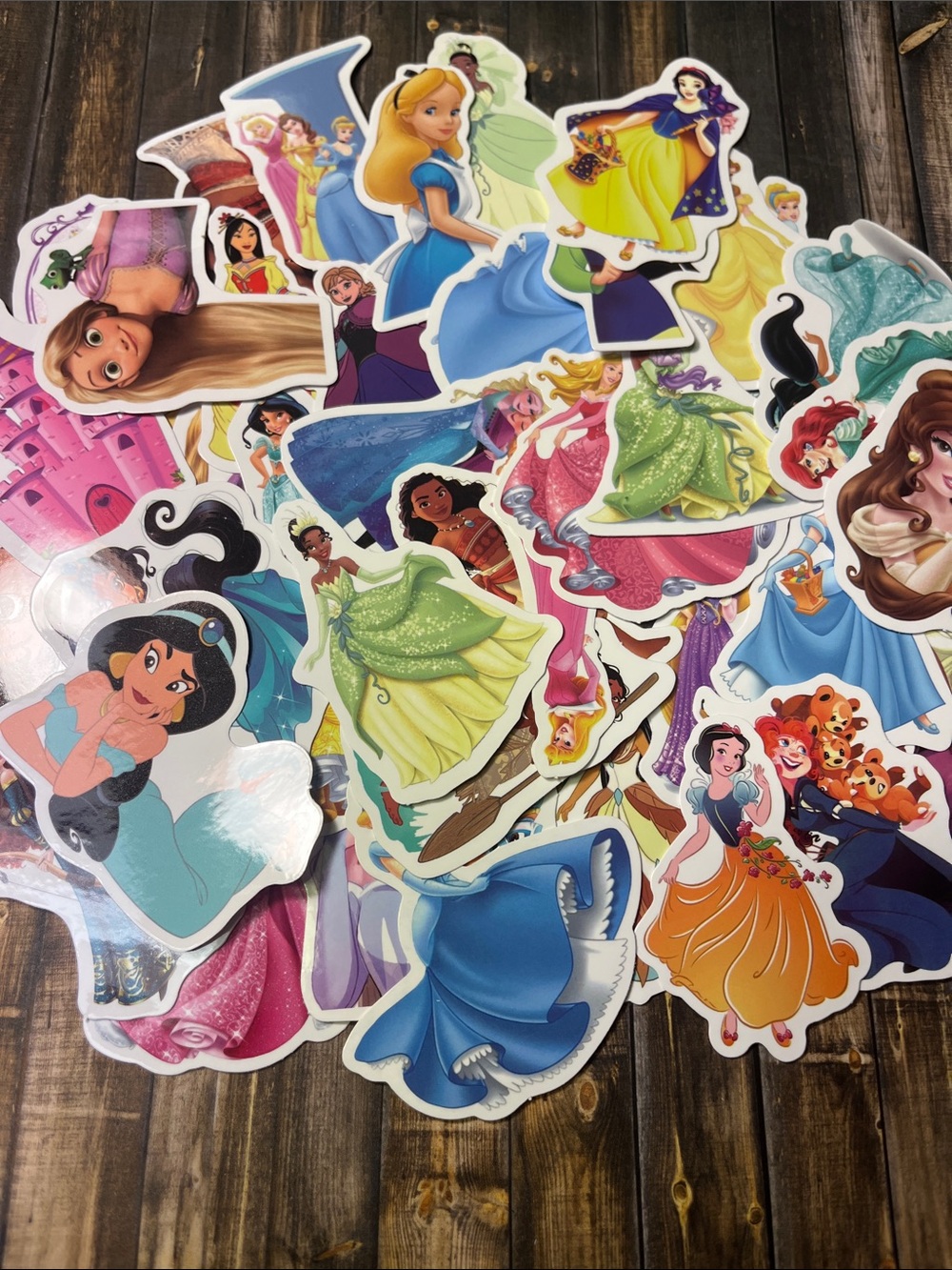 5for$10 Kid-Friendly Disney Princesses Mixed Character Lot of 50 Stickers